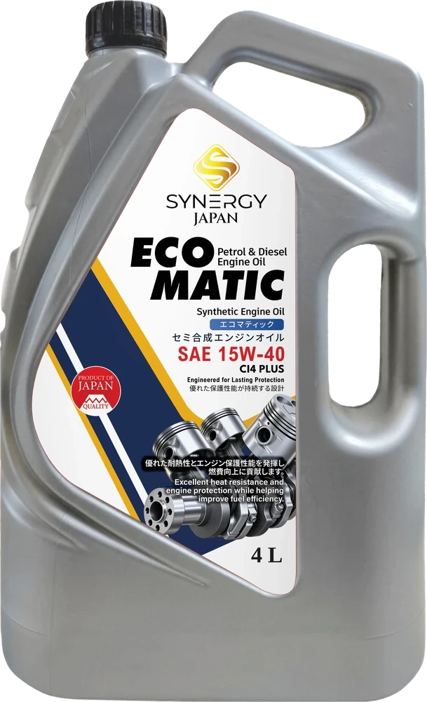 ECO MATIC 15W-40 CI-4 PLUS heavy duty diesel engine oil